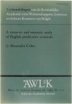 Alexandre Colen - A syntactic and semantic study of English predicative nominals