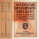 L. Dumont-wilden - Anthologie des Écrivains Belges, Poètes et Prosateurs