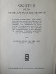 Laan, J.E. van der - Goethe in de Nederlandsche letterkunde