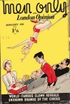 Men Only & London Opinion. - Men only. Volume 58. No 229 : Januari 1955. Life and death under the big top by Emmett Kelly.