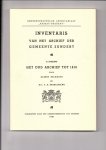 Delahaye, Albert en Drs. F.A. Brekelmans - Inventaris van het Archief van de Gemeente Zundert. 1e afdeling Het oud archief tot 1810.