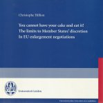 Christophe Hillion - You cannot have your cake and eat it! - Rede 2006