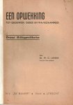 Lamain, Ds. W.C. - Lamain, Ds. W.C.-Een opwekking tot gedenken, gebed en waakzaamheid