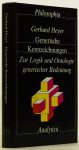 HEYER, G. - Generische Kenzeichnungen. Zur Logik und Ontologie generischer Bedeutung.