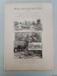 Bosboom, J. & Jan ten Brink - Holland-Krakatau. Uitgegeven ten voordeele der slachtoffers van de ramp op Java. Met medewerking van onze eerste schilders en letterkundigen