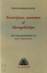 Frans Berkelmans - Kwatrijnen, sonnetten & kleengedichtjes Over drie genrebundels van Ida Gerhardt