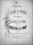 Coop, Ernest A.L.: - Fantasia di concerto per pianoforte sull`opera Beatrice di Tenda del M. Bellini. Op. 86