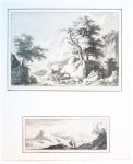 Franz Edmund Weirotter (1633-1771) - Antique prints I Two landscapes, published ca. 1770, 2 pp.