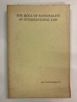 H.F. van Panhuys - The rôle of nationality in international law