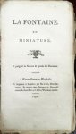 LA FONTAINE, Jean de - La Fontaine en miniature.