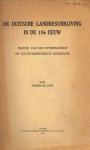 Jong, G. de - De Duitsche landbeschrijving in de 18e eeuw : proeve van een systematisch en cultuurhistorisch onderzoek