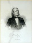 Liszt, Franz: - [Stahlstich, Brustbild nach halbrechts] F. Liszt