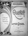 Schlegel, Leander: - Quartett (in G dur) für 2 Violinen, Viola und Violoncell. Op. 17