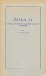 Strange, K.H. - Psalm 23. Several versions collected and put together