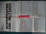 N/A. - Militair Geografisch Instituut. - Affiche: Wederoproeping van militairen. Provincie West-Vlaanderen. Gemeente Ruislede (Kruiskerke Kerk). Model M. Kategorie Nr. 1.