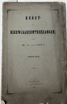 Costa, Isaäc da - Music poetry 1858 | Kerst- en Nieuwjaarsintreêzangen. 2e druk. Haarlem, A.C. Kruseman, 1858, 35+[1] pp.