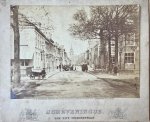 Wollrabe, H.W. [Photographer]. - [Photo, Scheveningen] Large old original photo of Keizerstraat in Scheveningen (Scheveningue), 15 x 21 cm, around 1880-1913.