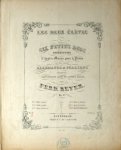 Bertini, Henri: - Les deux élèves. Six petits duos instructives à quatre mains pour le piano sur des motifs allemands et italiens. No. 5. Motif de Silcher Bertini, Henri: - Les deux élèves. Six petits duos instructives à quatre mains pour le piano sur des motifs allemands et italiens. No. 5. Motif de Silcher