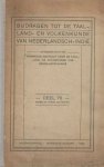  - Bijdragen tot de taal-, land- en volkendkunde. Deel 76. derde en vierde aflevering