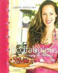 Kreischer, Lisette . [ isbn 9789047200918 ]  ( 100% natuurlijk eten en genieten. ) - Ecofabulous . ( Koken in alle Seizoenen . ) Wanneer komt de rabarber van het land? Wat moet je met die vreemde knollen uit je verantwoorde groentepakket? En hoe tover je een complete feestmaaltijd op tafel zonder dierlijke producten? -