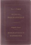 Sénat de Belgique. Belgische Senaat - Manuel biographique / Biografisch handboek : 1959