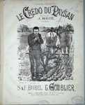 Goublier, Gustave: - Le crédo du paysan. Chanté par J. Noté de l`opéra