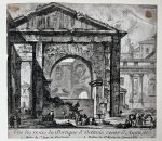 Domenico Montagú (fl. second half of the 18th century), after Jean Barbault (1718-1762) - [Antique print, engraving, Rome] Vue de restes du Portique d'Octavie soeur d'Auguste... [from: Les plus beaux monuments de Rome ancienne, ou Recueïl des plus beaux morceaux de l'antiquité romaine qui existent encore: dessinés par Monsieur Barb...