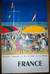  - Affiche : Normandië : Deauville - le bar du soleil par Van Dongen