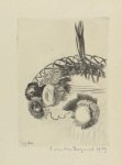 Bogaard, Pieter van den. - (Krans met bloemen).