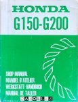  - Honda G150 - G200. Shop manual, Manual D'atelier, Werkstatt-Handbuch, Manual de Taller