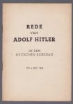 Adolf Hitler - Rede van Adolf Hitler in den Duitschen Rijksdag op 4 Mei 1941.