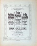 Gulbins, Max: - Für die Passionszeit. 10 charakterstücke für die Orgel zum Gebrauche bei Gottesdiensten [etc.]. Neue Ausgabe. Op. 58. Heft I - II