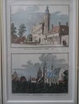 Goes. - Het Slot  Oostende te Goes - Het Schutters-Hof, de Groote-Kerk enz. te Goes van de wal te zien.