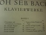 Bach; J. S. (1685-1750) - Klavierwerke; Band 1 - Krititsche Ausgabe mit Fingersatz und Vortragsbezeichnungen versehen von Dr. Hans Bischoff (Berlin, Mai 1880) voor Piano - Originele unieke uitgave!