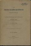 Haug, F. u. G. Sixt. - Die römischen Inschriften und Bildwerke Württembergs. Im Autr. d. württ. Altertumsver. hrsg. [Teil 1 und 2]