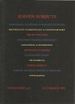 KRAUS - CATALOGUE 207 - Eleven subjects.  Almanachs, Calendars, & Prognostications - Balneology, Climatology & Oceanography - The British Isles - Children's Books & Paedagogy - Gardening & Husbandry - Geography & Travel - Illustrated Books - Incunabula - North Americ...