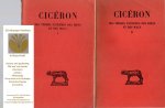 Cicéron [Cicero] - Des termes extremes des biens et des maux. Two volumes. [Tome I und II]. Text in Latin and French edited and translated by Jules Martha.