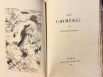 Nerval, de Gerard. - Les chimères parr Gerard de Nerval, A paris pour les fils de Roi 1947, Achève d'imprimer pour les Fils de Roi le 15 juin 1948 par Jacques Haumont a Paris, 22 pp. Numbered copy on Ingres d'Arche, nr. 95.
