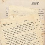 DOMELA, Harry - Extensive file with original letters from Domela to Jef Last and also copies, with correspondence from Jef Last and Hans van Straten.