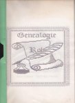 ROB, D - Genealogie van het geslacht Rob. Voorlopige bevindingen tot 1986