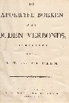 Palm, J.H. van der (uitg.) - De Apokryfe Boeken des Ouden Verbonds