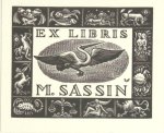 Champion, Valentin Le - Exlibris voor M. Sassin. Champion, Valentin Le - Exlibris voor M. Sassin.