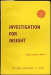 Jootla, Susan Elbaum - Investigation for Insight