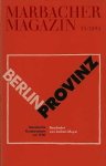 Jochem Meyer / F. Pfafflin. - Berlin Provinz - Literarische Kontoversen um 1930.