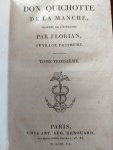 Cervantes Saavedra, Miguel de (Florian) - Don Quichotte de la Manche traduit de l'espagnol de Michel de Cervantes par Florian; Ouvrage Posthume (4 volume)