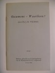 Velema Ds. J.H. - OECUMENE - WAARHEEN ? ~ Referaat jaarvergadering 1968