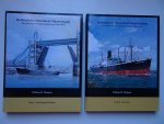 Moojen, Willem H.. - Hollandsche Stoomboot Maatschappij. De vaart op het Verenigd Koninkrijk en West-Afrika. Deel I: Rederijgeschiedenis. Deel II: De vloot. 2 delen.