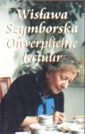 Szymborska, Wislawa - Onverplichte lectuur.