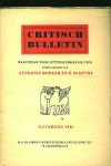 Donker, Anthonie/R. Bijlstra. - Critisch Bulletin
