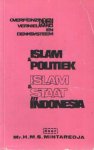 Mintaredja, Mr. H.M.S. - Islam & politiek; Islam & staat in Indonesia. Overpeinzingen over vernieuwing en denksysteem
